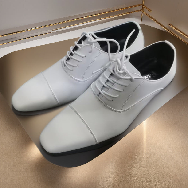 Cross-border 2026 spring/autumn three-panel leather dress shoes for men - anti-slip, business formal 12