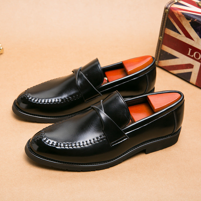 Fall and winter cross-border mencasualfashion leather shoes k-style wedding shoes british business f 10