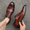 Men's Leather Formal Shoes, Business, British Style, Style 7959