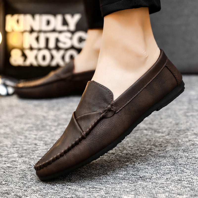 Men's Brown Loafers, Business, British Style