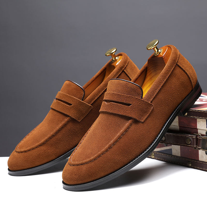 Men's Suede Casual Shoes, British Style