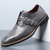 Men's Leather Formal Shoes, Crocodile Pattern, Crocodile Pattern, Style 1143