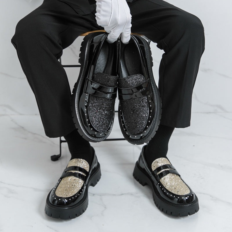 Men's Leather Loafers, Slip-On, Business, Style 2359