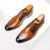 Men's Genuine Leather Derby Formal Shoes, Business, British Style