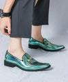 Men's Leather Formal Shoes, Pointed Toe, Lace-Up, Style 5111