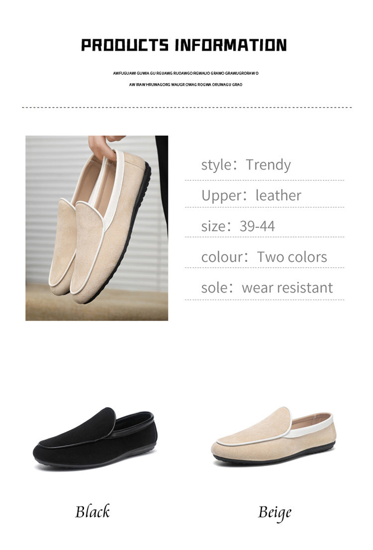 Spring autum social casual shoes trendy shoes beanie shoes men's lazy shoes loafers slip-on men's sh
