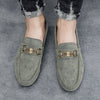 Men's Suede Loafers, Slip-On