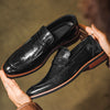 Men's Leather Loafers, Slip-On, British Style, Style 7111