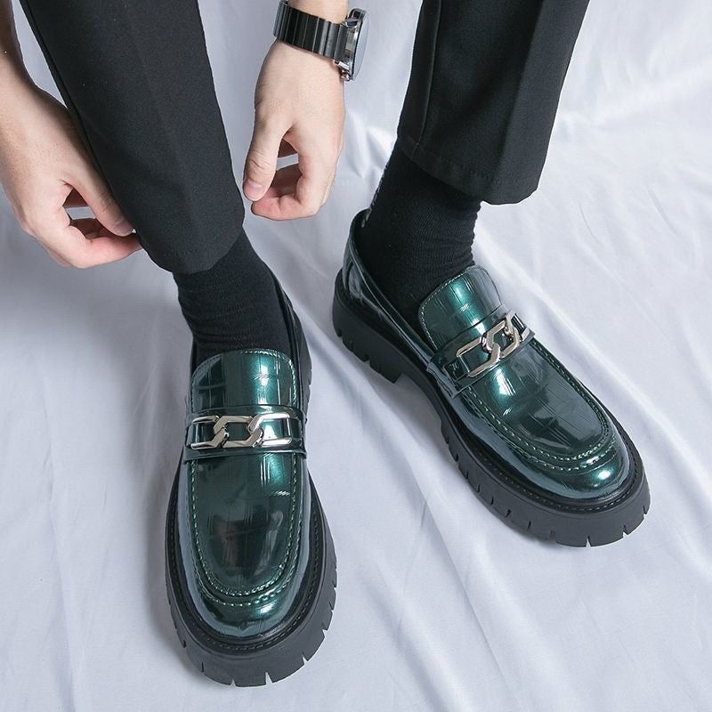 Men's leather dress shoes - british style, glossy finish, perfect for suits, summer 2026, wedding 3