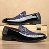 Men's Leather Formal Shoes, Pointed Toe, Slip-On, Style 5239