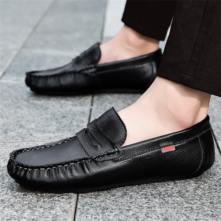 Wow, independent station men's shoes, breathable bean shoes for men, 2025new arrivaltrendyk-style le