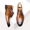 Men's Genuine Leather Derby Formal Shoes, Business, British Style