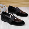 Men's Black Leather Formal Shoes, Pointed Toe, Style 0615
