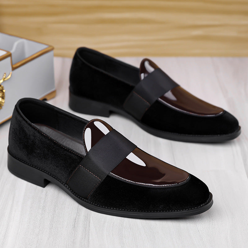 Trendy european cross-border amazon style men's leather dress shoes - pointed toe, black, low-cut, s 2