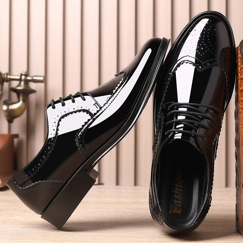 Spring autumnew arrival men's shoes business formal wear trendy pointed toe small leather shoes mene