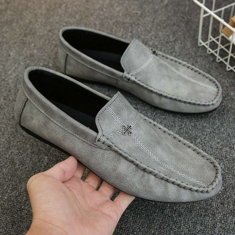 Spring men's bean shoes soft surface soft bottom youth easiest for match loafers korean style loafer 6