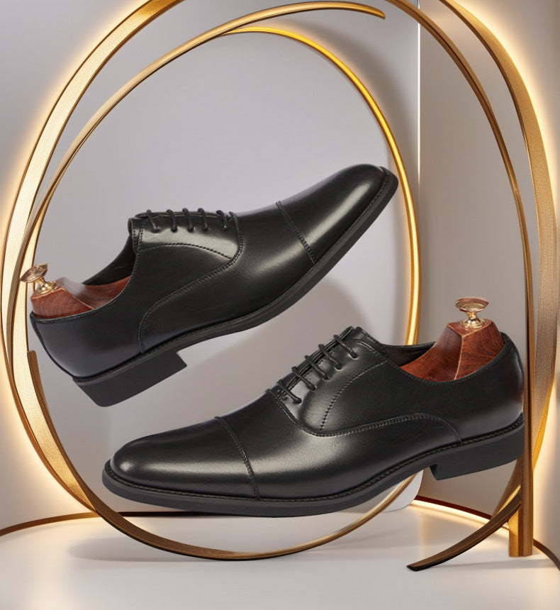 Cross-border 2026 spring/autumn three-panel leather dress shoes for men - anti-slip, business formal 16