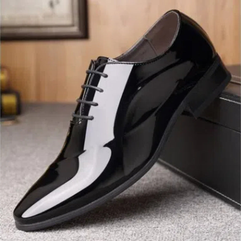 Men's Leather Formal Shoes, Pointed Toe, Business, Style 4535