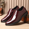 Men's Leather Formal Shoes, Pointed Toe, Business, Style 7687