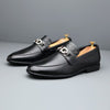 Men's Leather Formal Shoes, Slip-On, Business, Style 4023