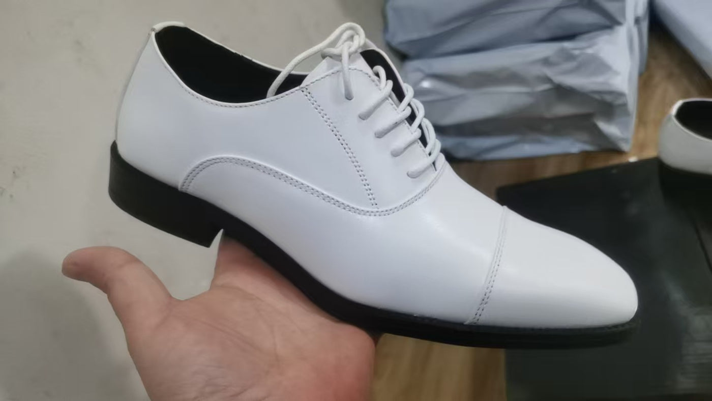 Cross-border 2026 spring/autumn three-panel leather dress shoes for men - anti-slip, business formal 11