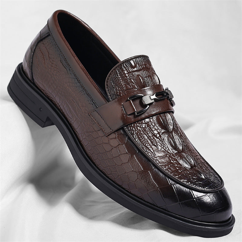 Men's Leather Formal Shoes, Crocodile Pattern, Crocodile Pattern, Style 9895