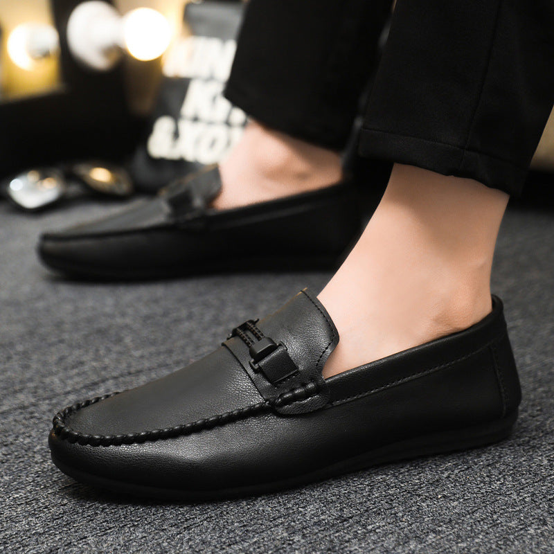 Spring summer social guy casual shoes trendy shoes bean shoes men's lazy shoes slip-on men's shoes e 7
