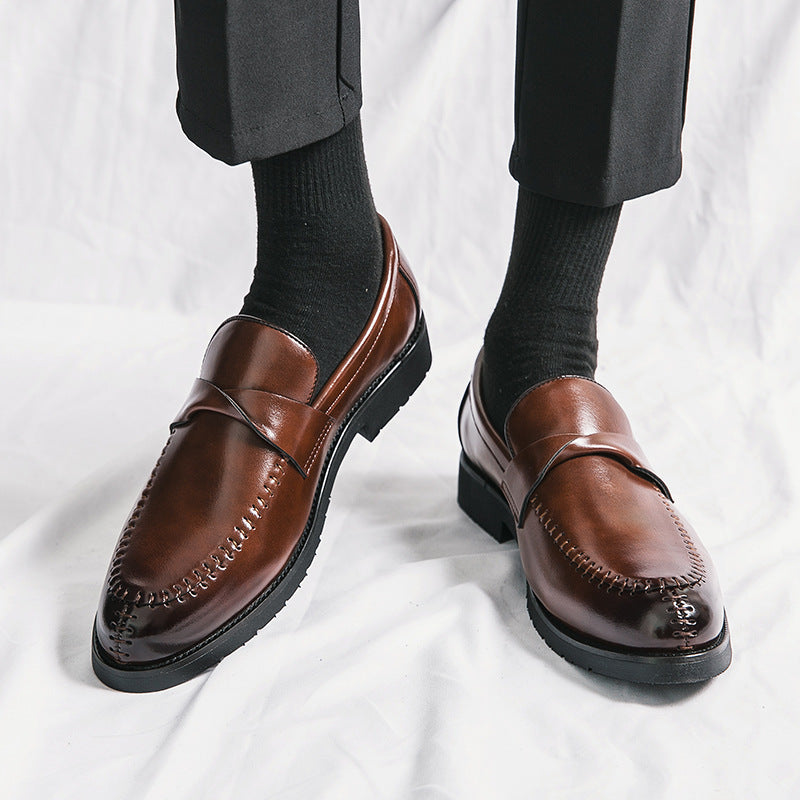 Fall and winter cross-border mencasualfashion leather shoes k-style wedding shoes british business f 3