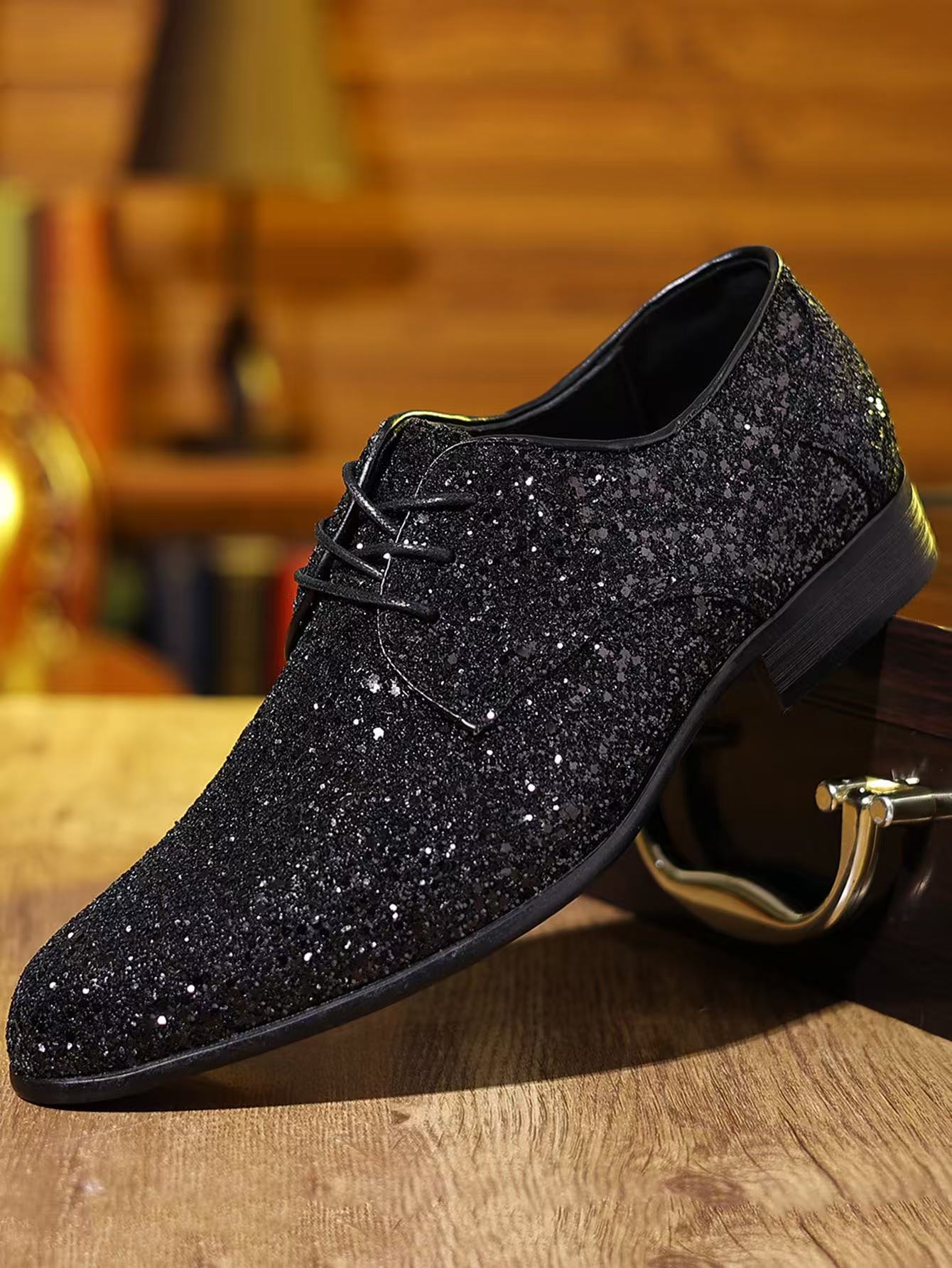british style pointed leather shoes business casual shoes cross-border plus size 15