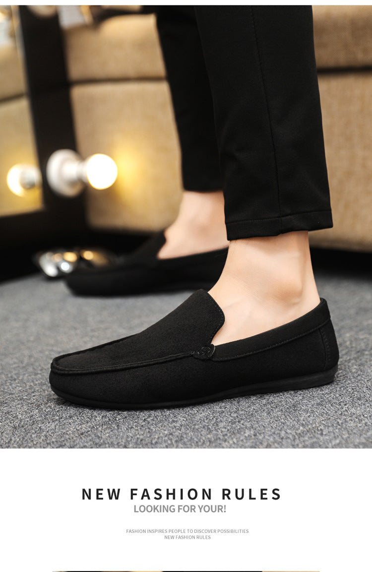 Spring autum social casual shoes trendy shoes beanie shoes men's lazy shoes loafers slip-on men's sh 17
