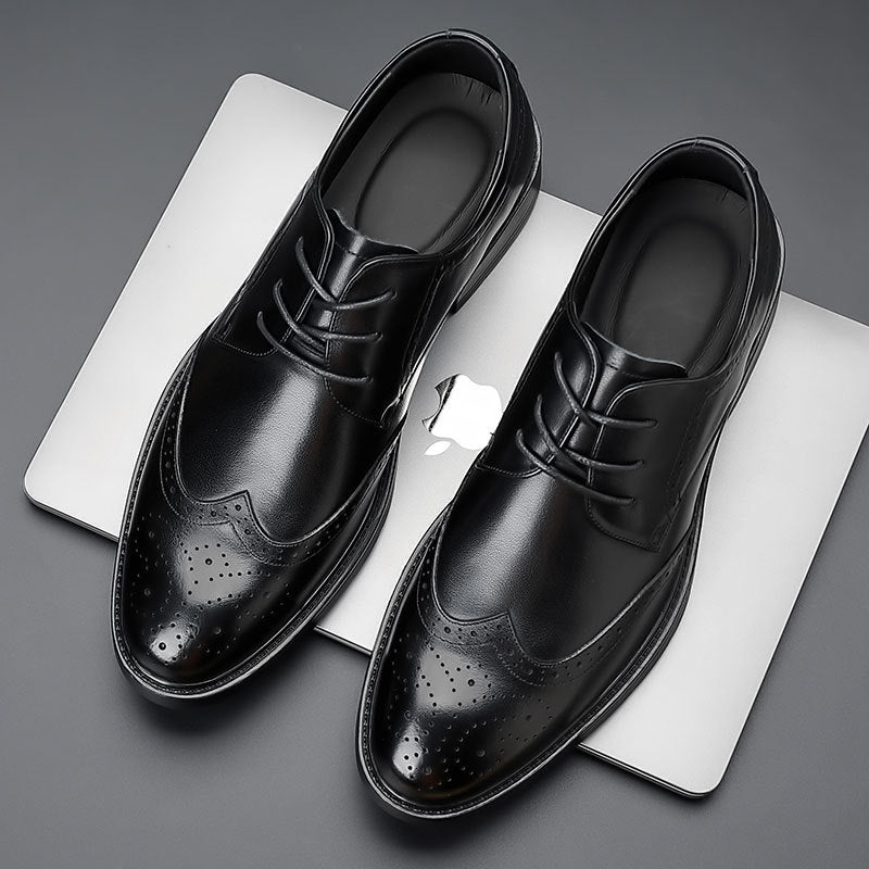 Men's Leather Formal Shoes, Business, Wedding, Style 7095