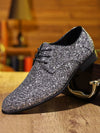 Men's Leather Formal Shoes, Pointed Toe, Business, Style 7031