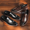 Men's Leather Loafers, Slip-On, British Style, Style 7111