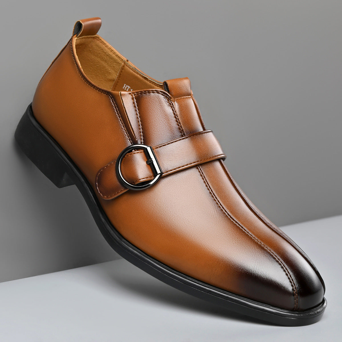 Cross-border e-commerce 2026 autumn new men's business british style pointed toe leather shoes, slip 13