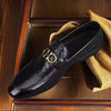 Men's Leather Formal Shoes, Slip-On, Business, Style 4023