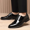 Men's Leather Formal Shoes, Pointed Toe, Business, Style 7687