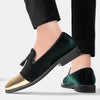 Men's Black Leather Formal Shoes, Pointed Toe, Business, Style 0487