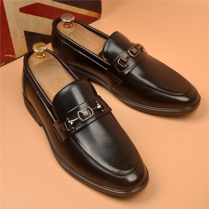 Men's Leather Loafers, Pointed Toe, Business