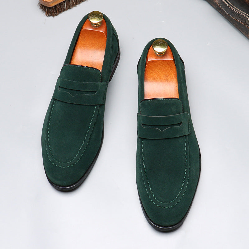 206-2 Solid color loafers British versatile loafers one-pedal casual beanie shoes cross-border