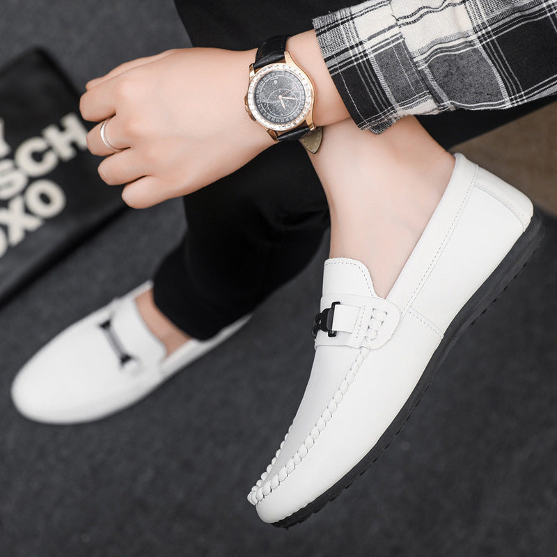 Spring summer social guy casual shoes trendy shoes bean shoes men's lazy shoes slip-on men's shoes e 3
