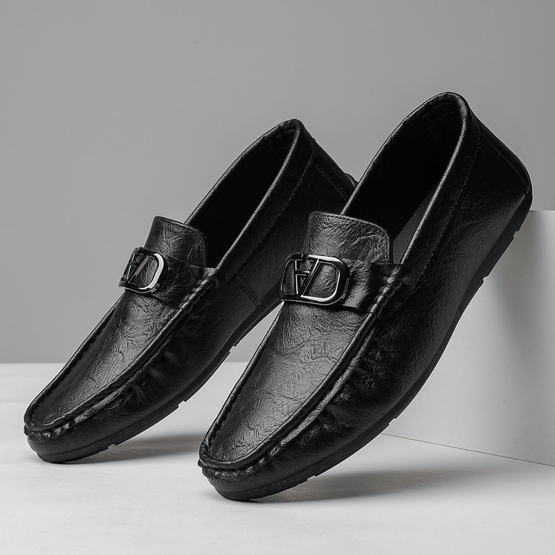 Men's Casual Leather Loafers - Soft and Breathable