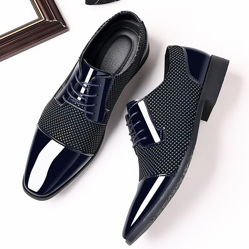 Men's Leather Formal Shoes, Business, Breathable, Style 3751