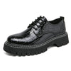 Men's Leather Formal Shoes, Height Increasing, Thick Sole