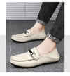 Men's Leather Loafers, Business, Breathable, Style 6519