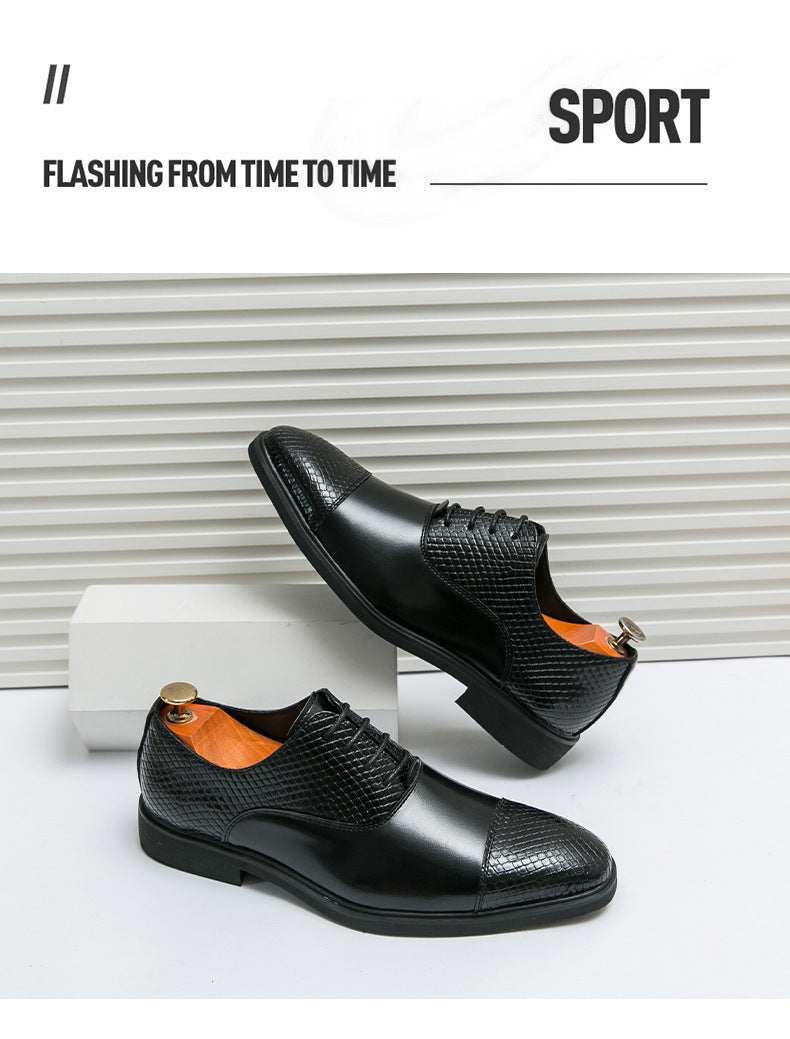 Cross-border men's shoes, plus size, british style formal leather shoes, men's business casual shoes 8