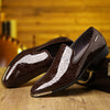 Casual patent leather dress shoes plus size men's shoes 2026 spring autumn new british style busines