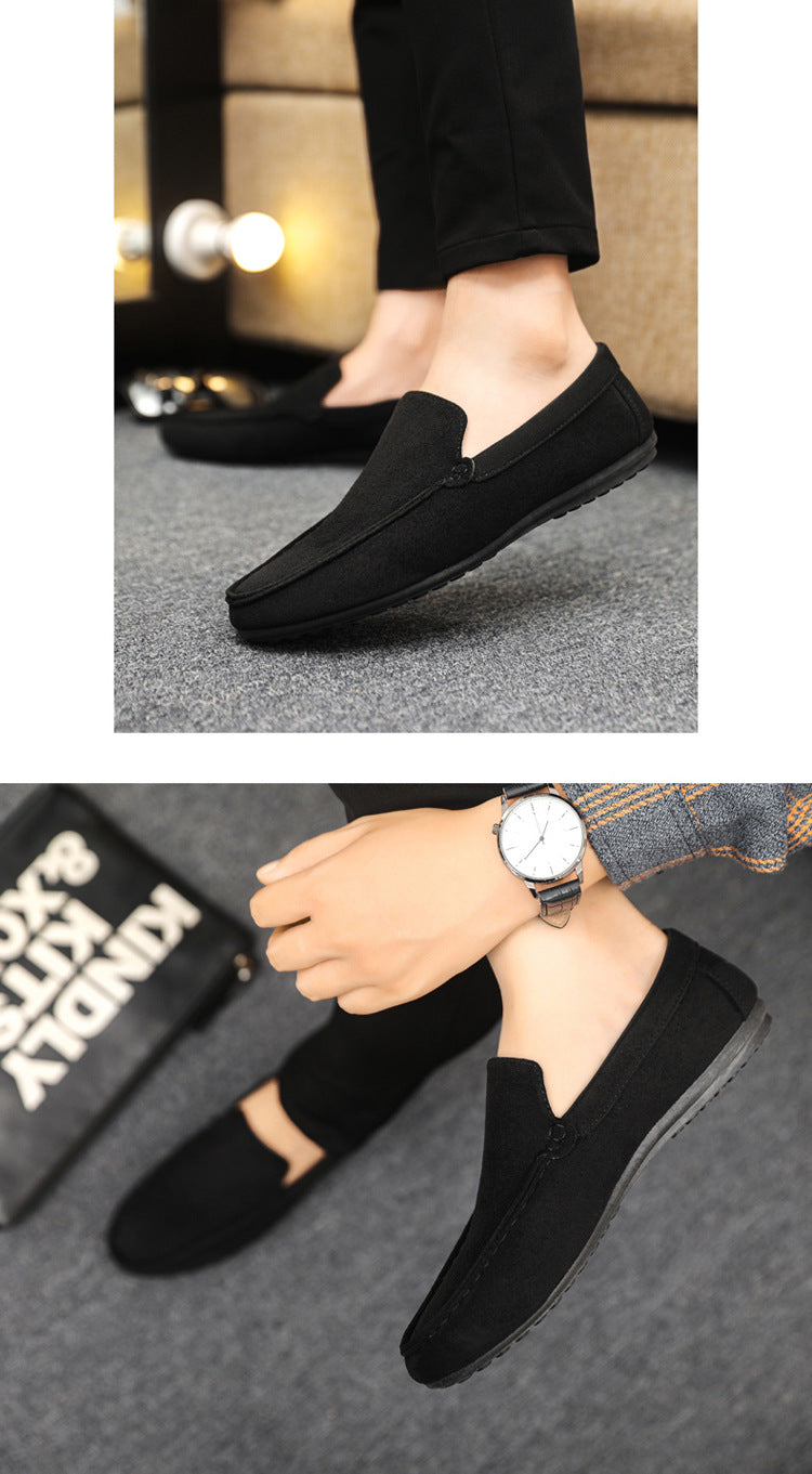 Spring autum social casual shoes trendy shoes beanie shoes men's lazy shoes loafers slip-on men's sh 18