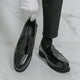 2026 spring new men's casual formal leather shoes business british brogue casual flats wedding shoes