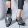 Men's Leather Formal Shoes, Pointed Toe, Lace-Up, Style 5111