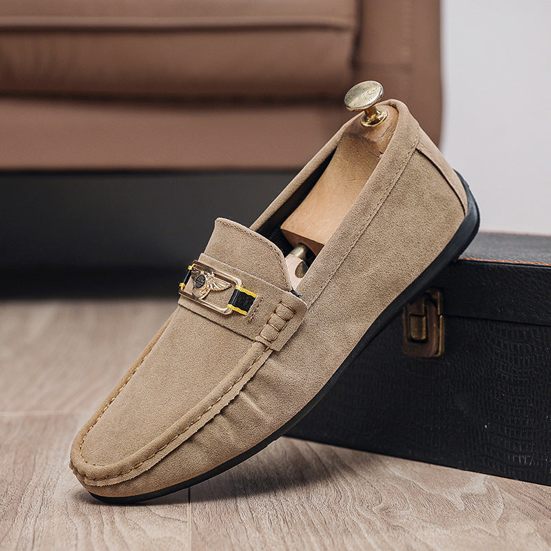Men's Leather Loafers, Slip-On, Breathable